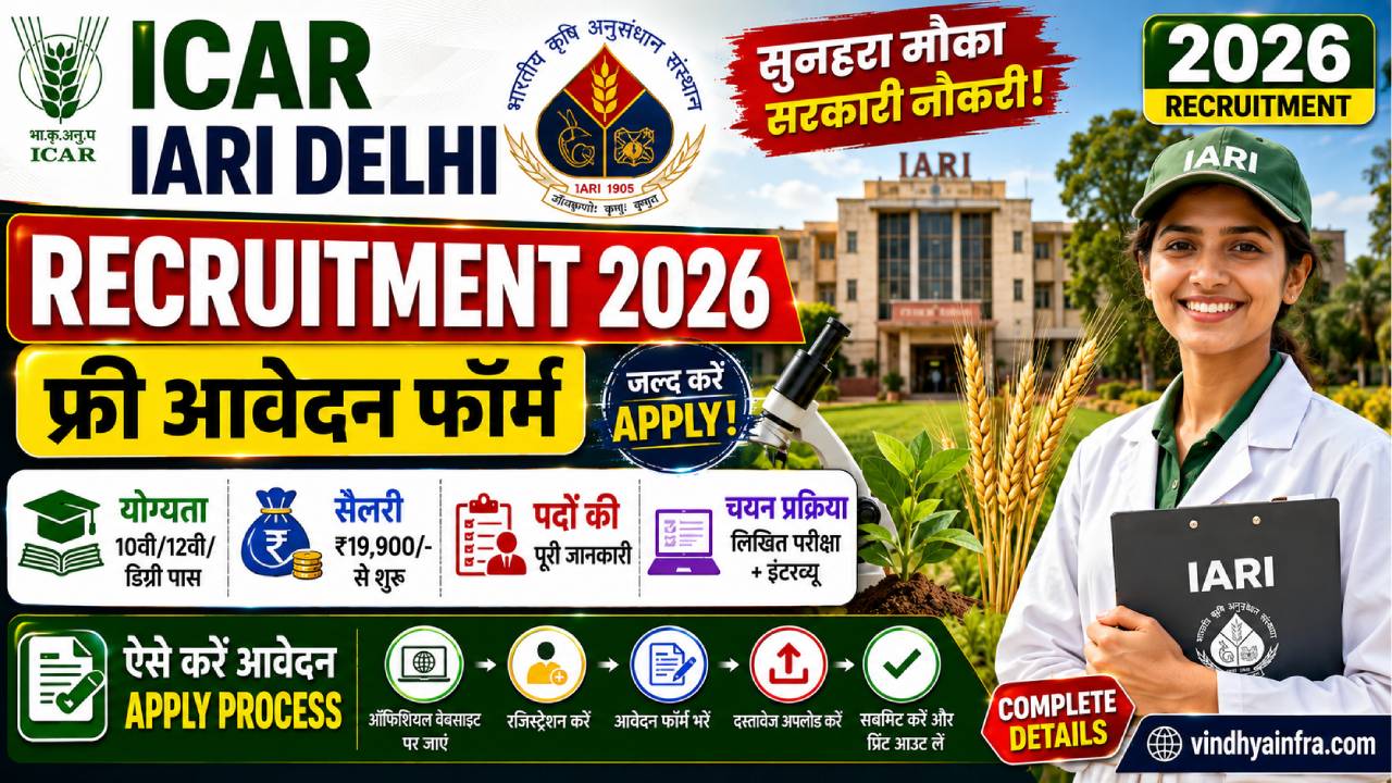 ICAR IARI Delhi Recruitment 2026
