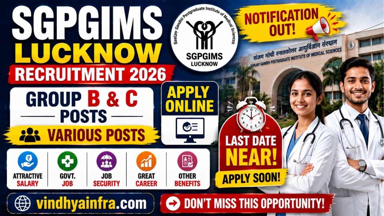 SGPGIMS Lucknow Recruitment 2026