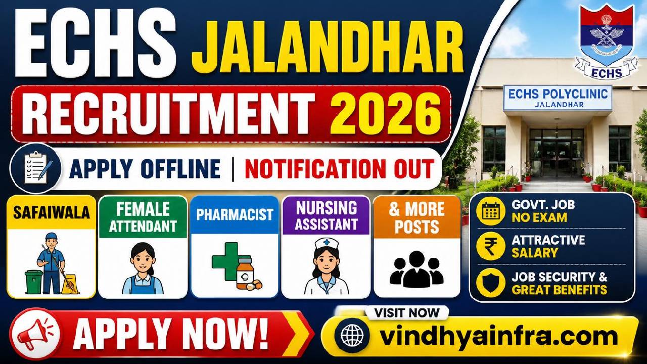 ECHS Jalandhar Recruitment 2026