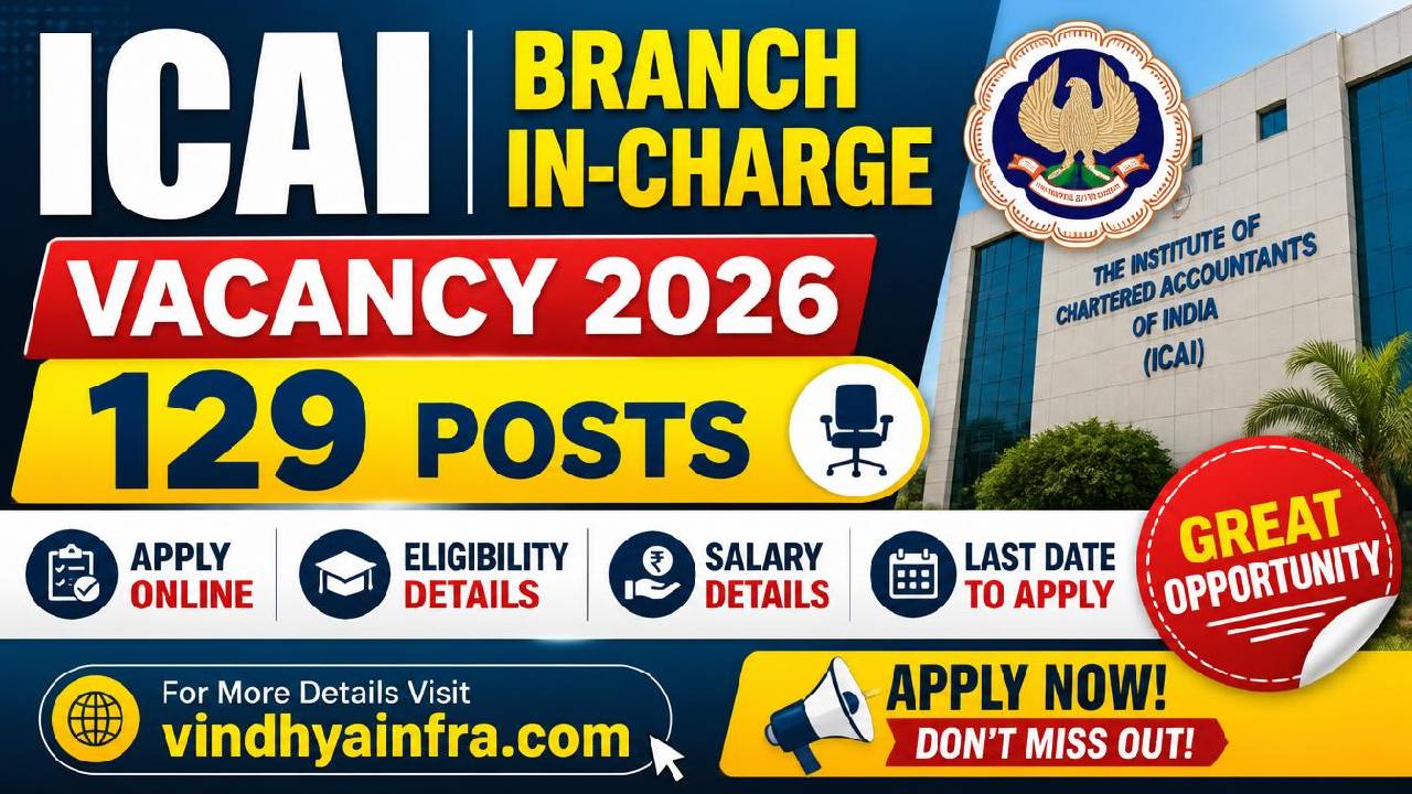 ICAI Branch In-Charge Vacancy 2026