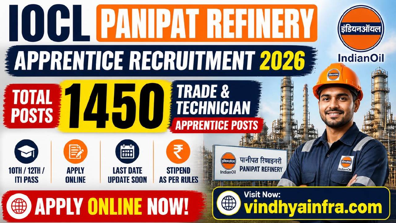 IOCL Panipat Refinery Apprentice Recruitment 2026